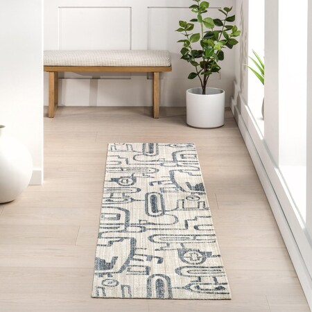 Nuloom Milani Contemporary Machine Washable Indoor/Outdoor Area Rug 2ft x 8ft ECAT02A-208